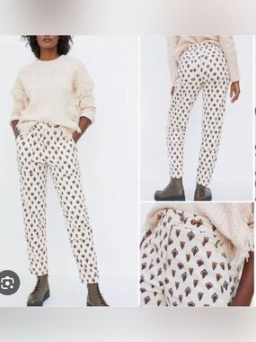 Anthropologie Fleurette Corduroy Pants Women's Size: 10 Ankle Pants / 27" Inseam